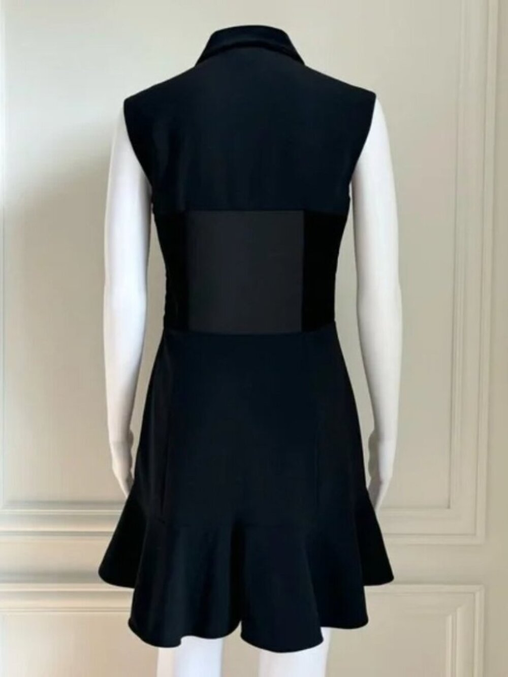 New RED Valentino high neck cutout corset velvet bodice fit and flare minidress - Picture 7 of 16
